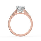 The Madeline Ring - Oval with Twisted Accent Band