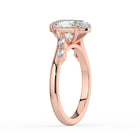 The Madeline Ring - Oval with Twisted Accent Band