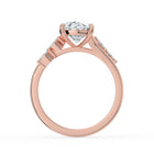 The Madeline Ring - Oval with Twisted Accent Band