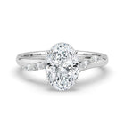 The Madeline Ring - Oval with Twisted Accent Band