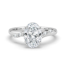 The Madeline Ring - Oval with Twisted Accent Band