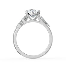 The Madeline Ring - Oval with Twisted Accent Band