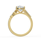 The Madeline Ring - Oval with Twisted Accent Band