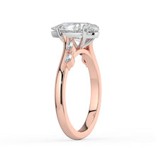 The Madeline Ring - 2.00 ct. Pear with Twisted Accent Band