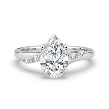 The Madeline Ring - 2.00 ct. Pear with Twisted Accent Band