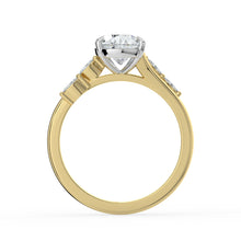 The Madeline Ring - 2.00 ct. Pear with Twisted Accent Band