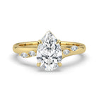 The Madeline Ring - 2.00 ct. Pear with Twisted Accent Band