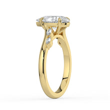 The Madeline Ring - 2.00 ct. Pear with Twisted Accent Band