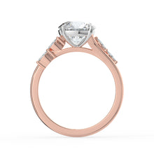 The Madeline Ring - Round with Twisted Accent Band