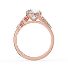 The Madeline Ring - Round with Twisted Accent Band