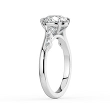 The Madeline Ring - Round with Twisted Accent Band