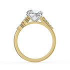 The Madeline Ring - Round with Twisted Accent Band