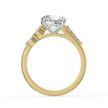 The Madeline Ring - Round with Twisted Accent Band