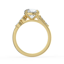 The Madeline Ring - Round with Twisted Accent Band