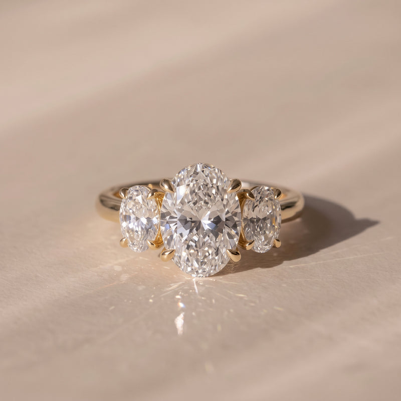 The Charlotte Ring - Oval Trilogy lab-grown diamond engagement ring | The Jewel Concierge