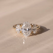 The Charlotte Ring - Oval Trilogy lab-grown diamond engagement ring | The Jewel Concierge