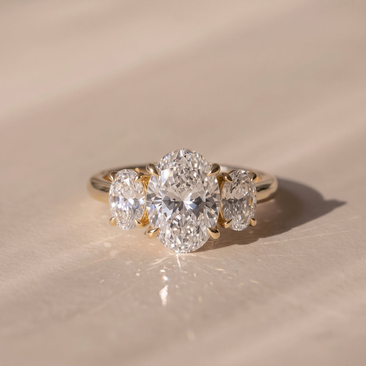 The Charlotte Ring - Oval Trilogy lab-grown diamond engagement ring | The Jewel Concierge