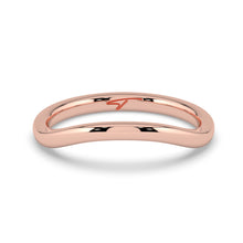 The Solis Ring - Plain Curved Wedding Band