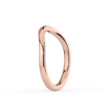 The Solis Ring - Plain Curved Wedding Band