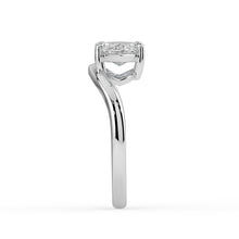 The Solis Ring - Curved Marquise Solitaire