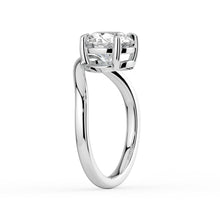 The Solis Ring - Curved Round Solitaire