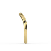 The Solis Ring — Plain Curved Wedding Band in Yellow Gold | The Jewel Concierge