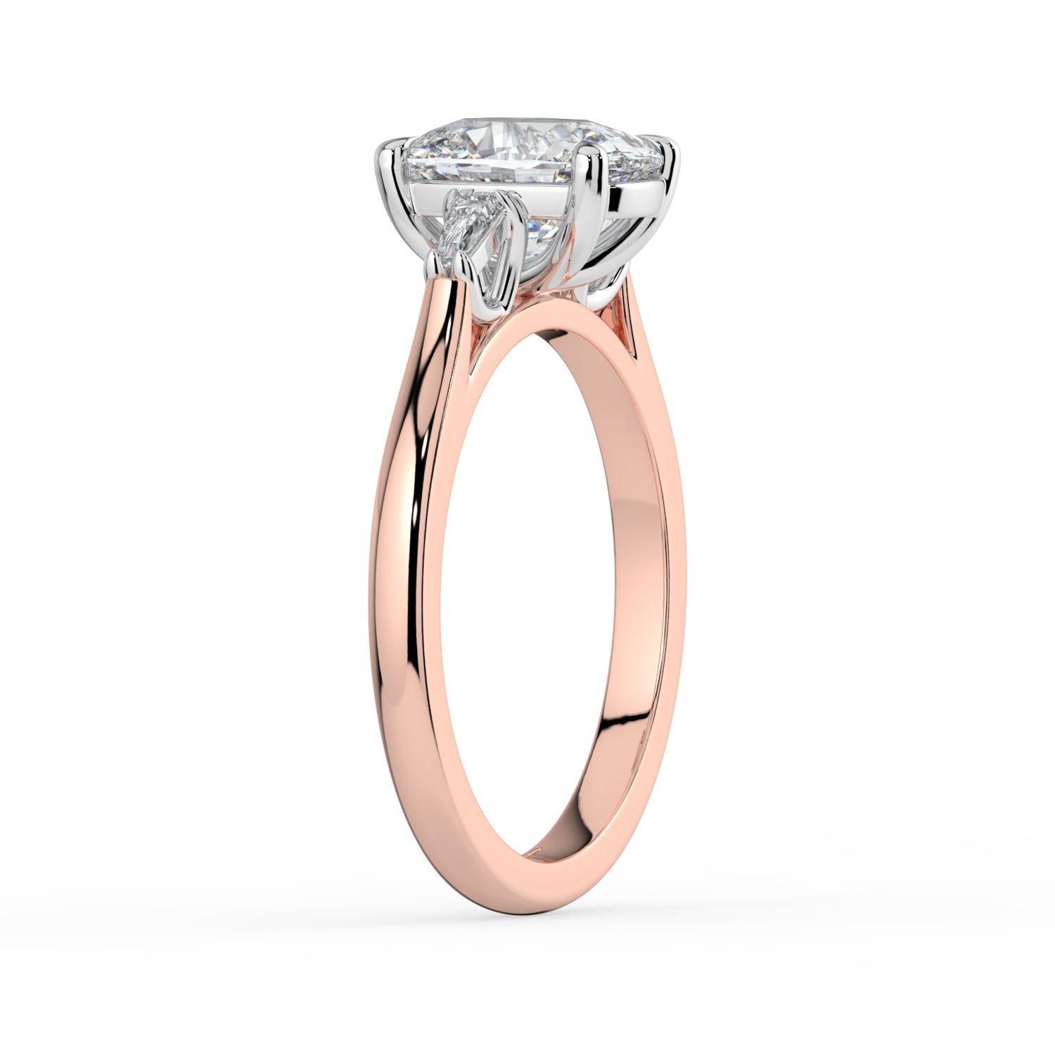 The Maia Ring - Cushion & Baguette Trilogy
