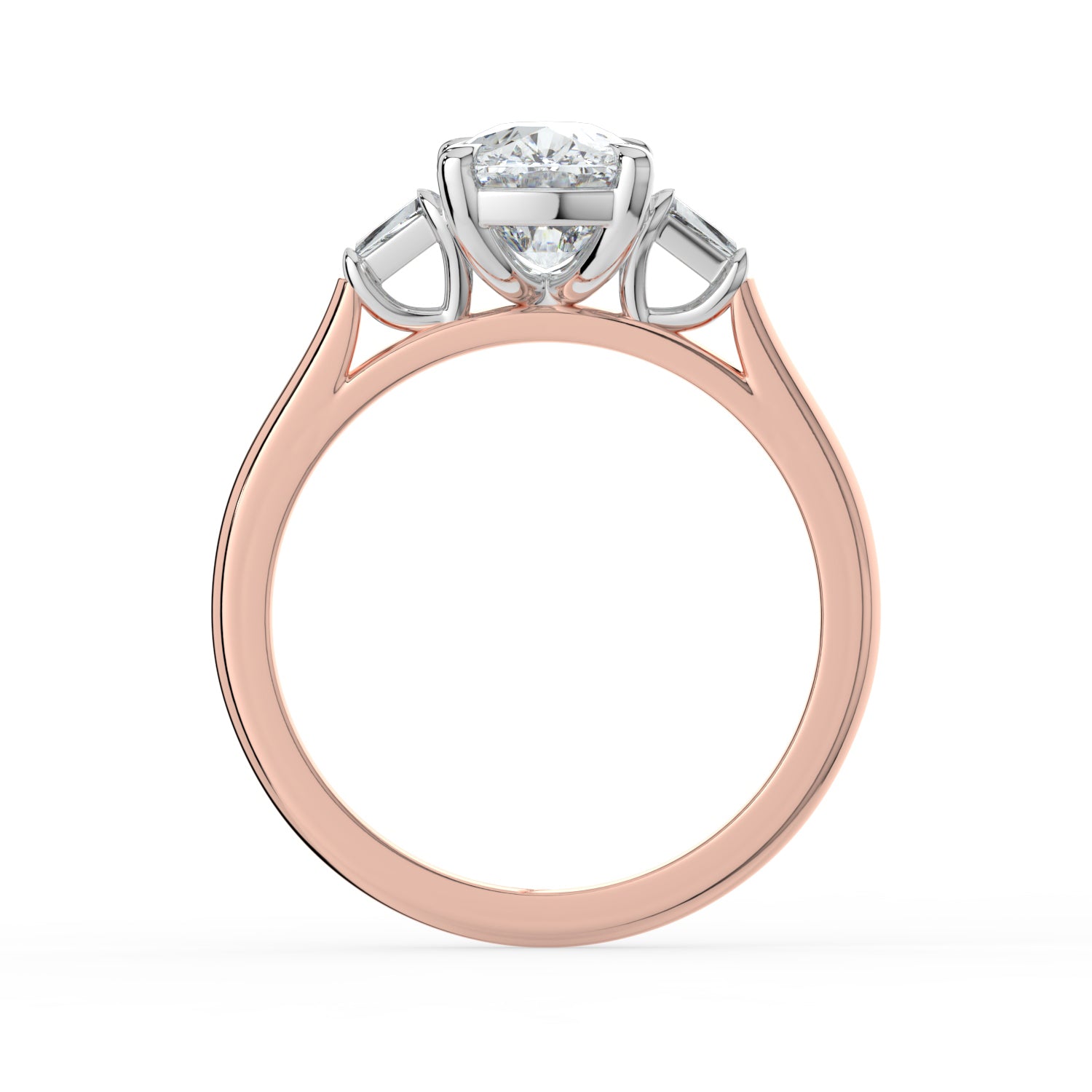 The Maia Ring - Cushion & Baguette Trilogy