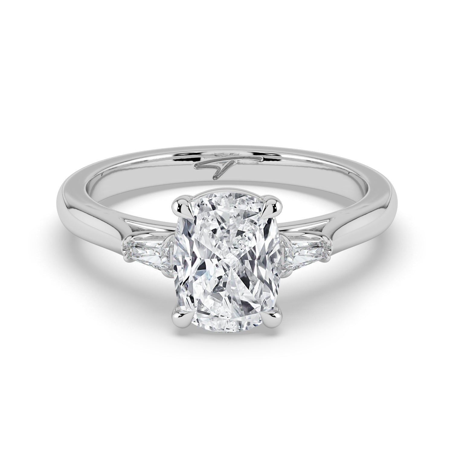 The Maia Ring - Cushion & Baguette Trilogy