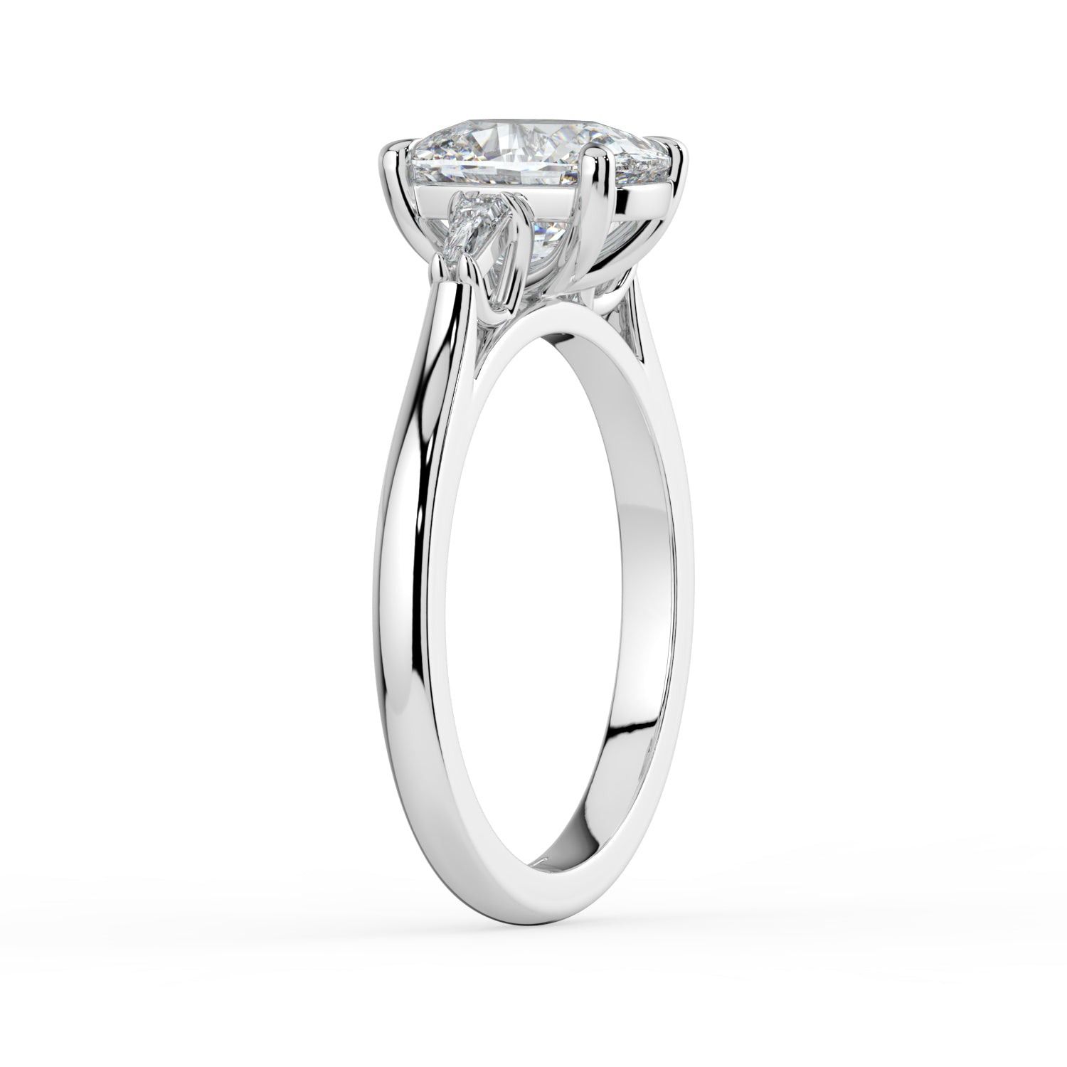 The Maia Ring - Cushion & Baguette Trilogy