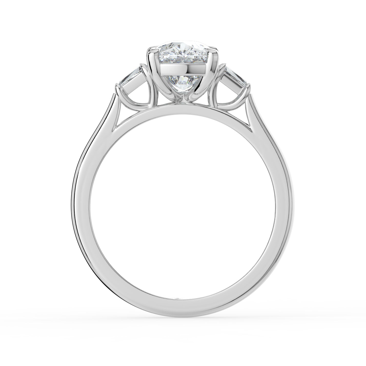 The Maia Ring - Cushion & Baguette Trilogy