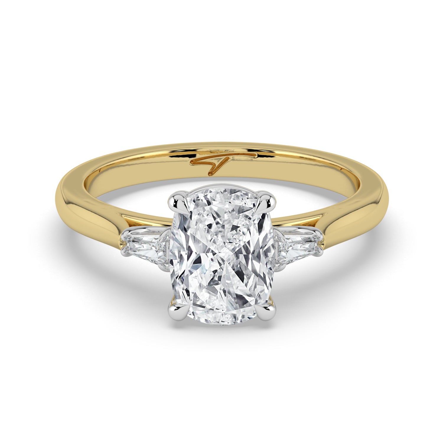 The Maia Ring - Cushion & Baguette Trilogy