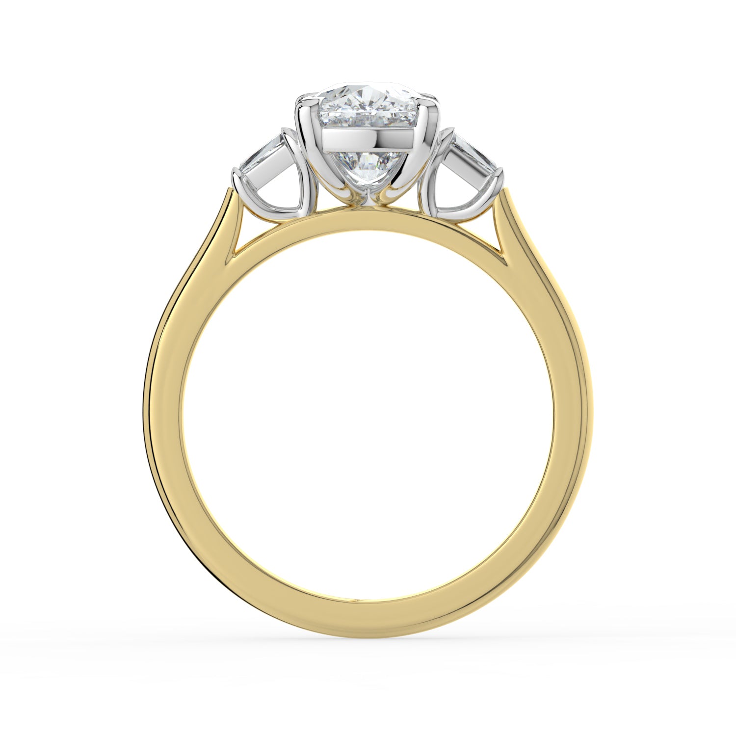 The Maia Ring - Cushion & Baguette Trilogy