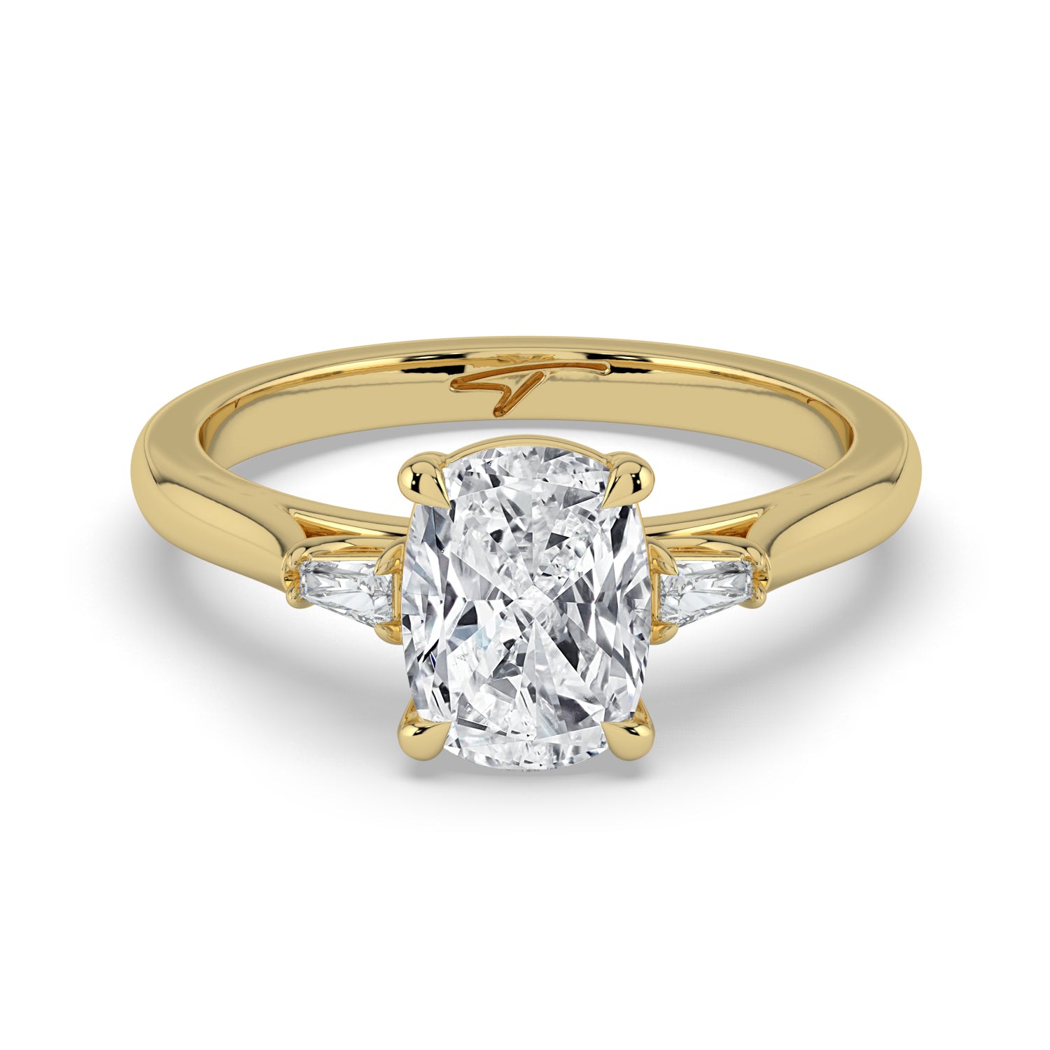 The Maia Ring - Cushion & Baguette Trilogy