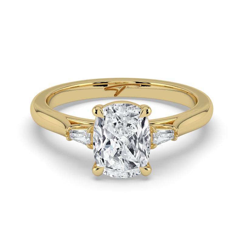 The Maia Ring - Cushion & Baguette Trilogy