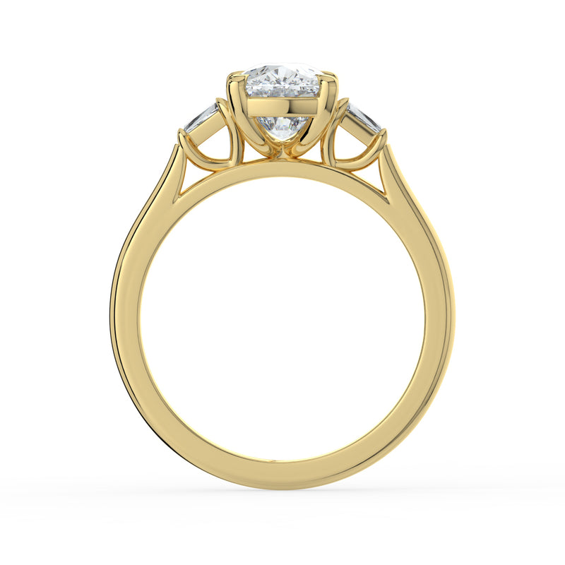 The Maia Ring - Cushion & Baguette Trilogy