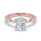 The Vega Ring - Cushion with Marquise & Round Accents