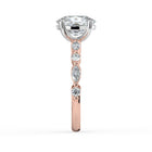 The Vega Ring - Cushion with Marquise & Round Accents