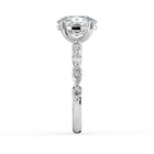 The Vega Ring - Cushion with Marquise & Round Accents