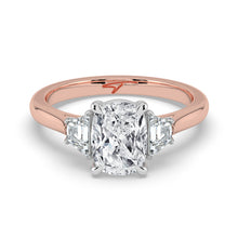 The Selene Ring - Cushion & Trapezoid Trilogy