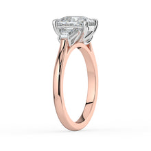 The Selene Ring - Cushion & Trapezoid Trilogy