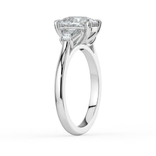 The Selene Ring - Cushion & Trapezoid Trilogy