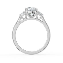 The Selene Ring - Cushion & Trapezoid Trilogy