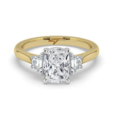 The Selene Ring - Cushion & Trapezoid Trilogy