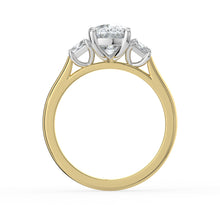 The Selene Ring - Cushion & Trapezoid Trilogy