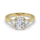 The Selene Ring - Cushion & Trapezoid Trilogy