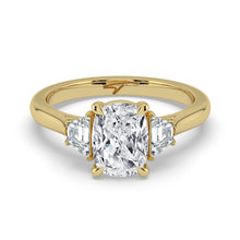 The Selene Ring - Cushion & Trapezoid Trilogy