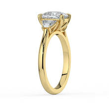 The Selene Ring - Cushion & Trapezoid Trilogy