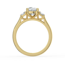 The Selene Ring - Cushion & Trapezoid Trilogy