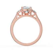 The Maia Ring - Cushion & Baguette Trilogy